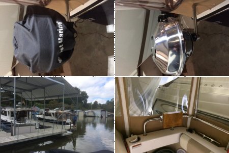 Motor mount/grill mount, shore power hanger