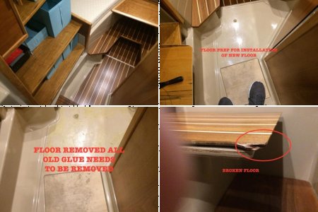 Replacing Floor forward cabin