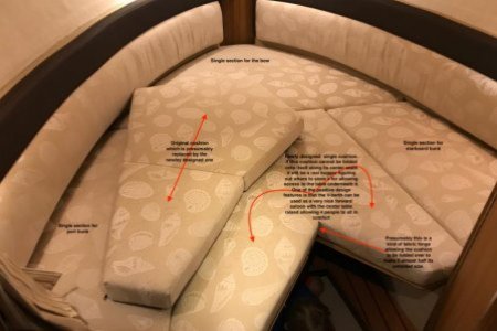 New V-berth cushion arrangement for 2018 R-27