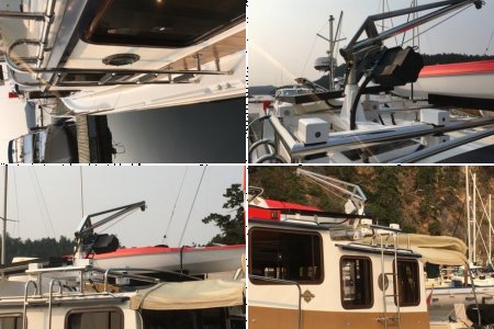 Wayfinder sliding electric roof davit