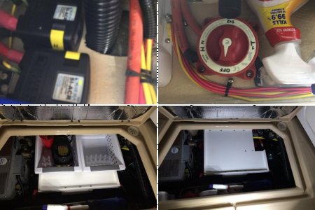 Moving batteries to starboard side