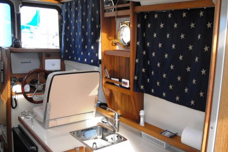 Starry Night new curtains Starboard side