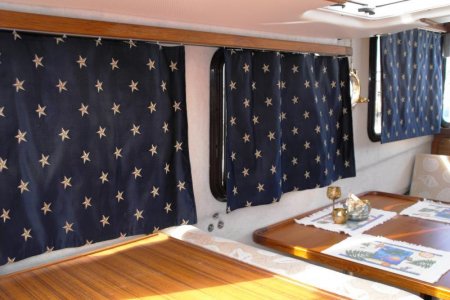 New curtains Port side