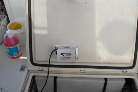 Xtreme Heater Installed under engine hatch.  Heater turns on automatically when temp drops below 38 degrees. Unplug for summer.