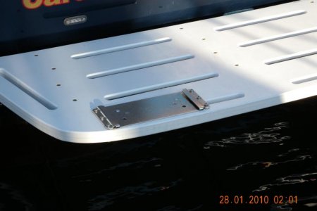 Motor base on swim step