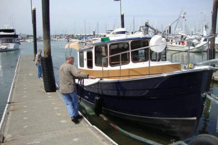 17 May: Coming off the trailer