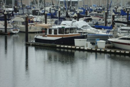 17 May: View of R-MATEY's new home in Squalicum Harbor