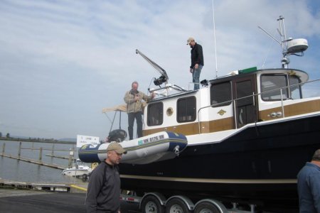 Loading the Dinghy