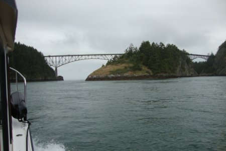 Deception Pass Bridge in front of us