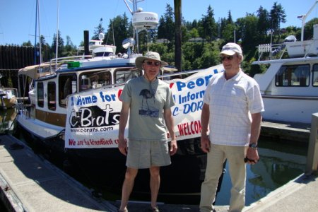 Brock (Bambina) & Barry (C-Cakes) along with the C-Brats banner