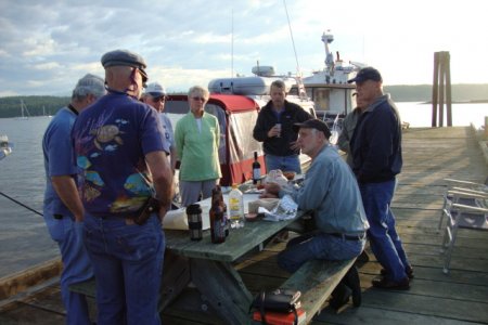 Studying the chart for the rowing races in Port Townsend