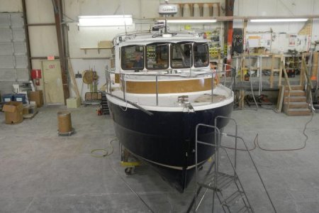 Front view at the factory