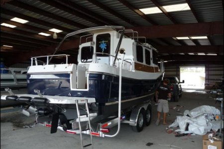 Stern view of dealer prep