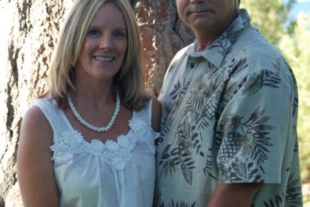 Wedding together by tree