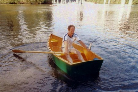 craig in green boat