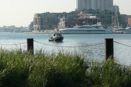 At anchor Baltimore Inner Harbor