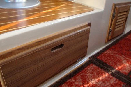 Access Hatch under settee