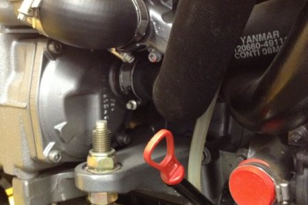 Front lower starboard corner