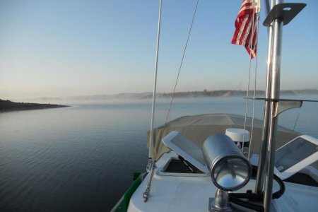 Western end of Lake Sakakawea - Badlands