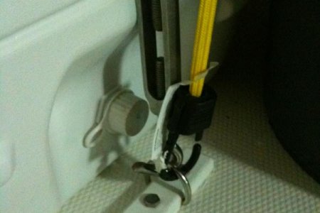 G1. Ice chest hold down detail