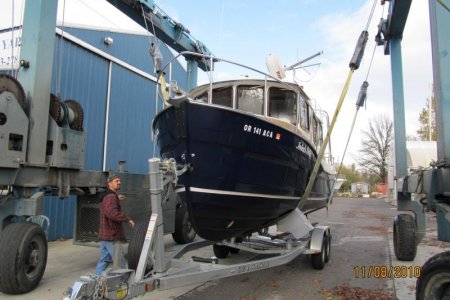 boat on trailer