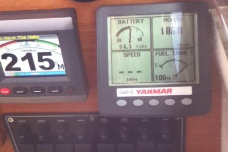 New very readable view from the helm