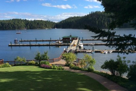 Daria all alone in Gorge Harbour Marina
