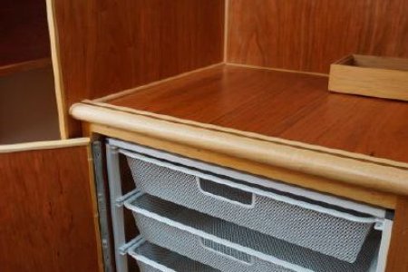 Owner installed clothes drawers