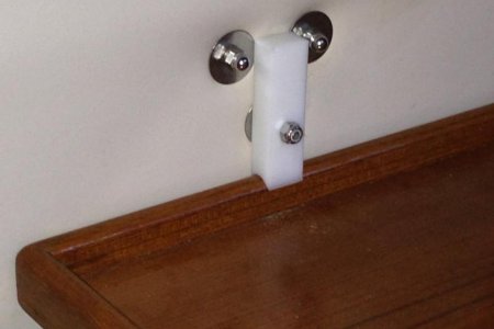 V. table hold down