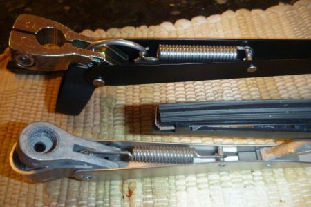 Different wiper arms