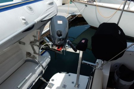 Custom davit powered by Warn Winch