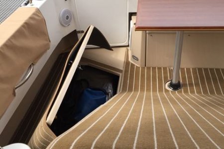 Custom cut cockpit carpet