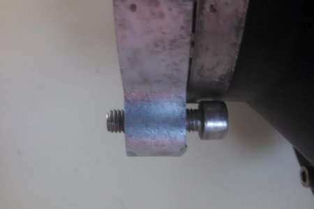 thruster bolt backed out