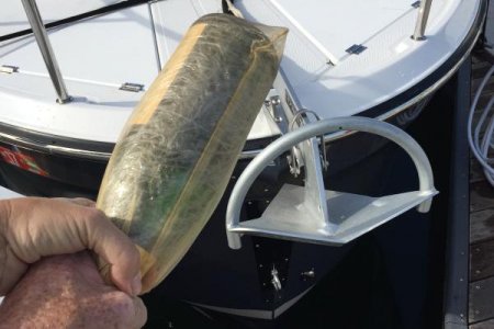 NEW ANCHOR GETTING SOME BUBBLY DURING christening
