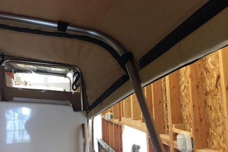 Interior attachment, forward zipper
