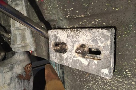Transom zinc - only about 20% gone