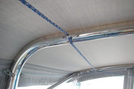 Two inch roll bar. I have since added three led lights along the bottom edge
