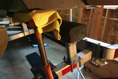 Starboard aft boat stand