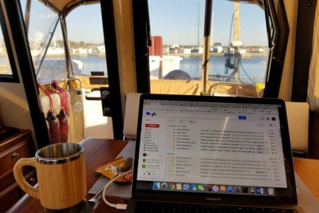 Workin from the Boat