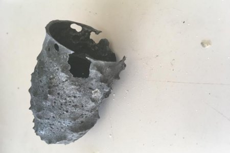Old zinc after build-up removal.
