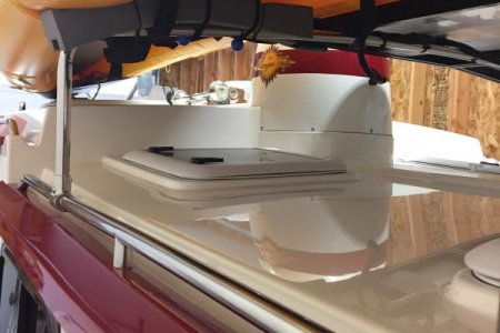 Kayak mounting close up