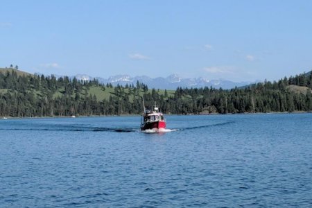 Wildhorse Island with Mission Mtns