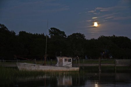 Moonrise on Jeremy Creek