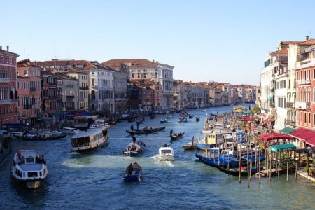 A good day on the Grand Canal Venice