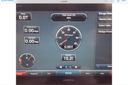 Screen Now Shows 95% Fuel Level