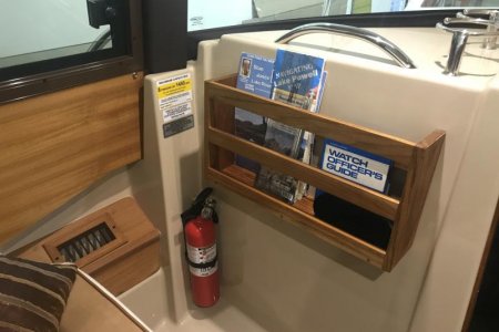 Map and Book Rack.