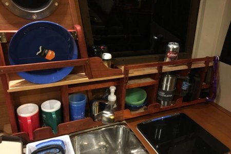Galley shelves