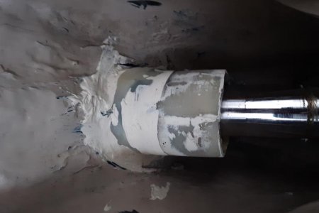10: Filled and faired stern tube