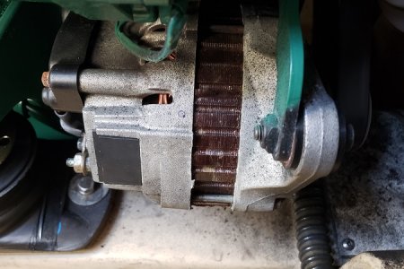 Alternator from starboard