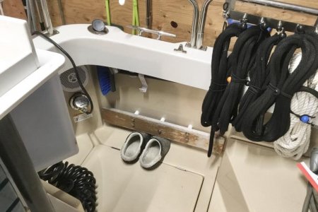 I. Port side toe rail